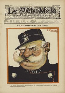 Sem comícios Ilustração para o Pelé-Mele, 1902 de Aline Clement
