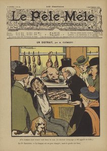 Um distraído. Ilustração para o Pelé-Mele, 1902 de Aline Clement