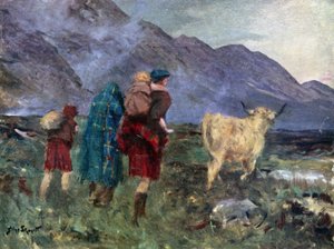 Eu desfiz a Vaca e começámos a nossa Viagem Toilsome (cor litho) de Allan (after) Stewart