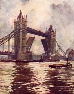 A Tower Bridge (lito a cores) de Allan (after) Stewart