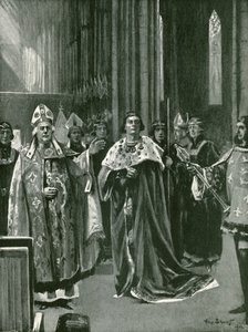 O reconhecimento na coroação de Henrique VII, domingo, 30 de outubro de Allan (after) Stewart