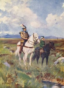 Kinmont Willie (litografia a cores) de Allan Stewart
