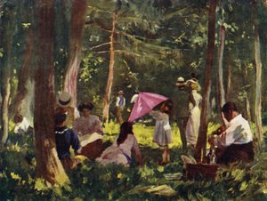 Paris: A Corner in the Bois (lito a cores) de Allan Stewart