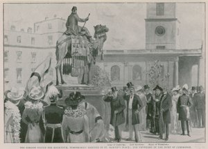 A estátua de Gordon para Cartum, temporariamente erigida em St Martin