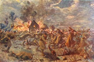 Primeira Guerra Mundial: carga de baioneta dos escoceses de Londres em Messines, Hallowe