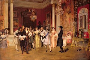 William Penn (1644-1718) a receber a Carta da Pennsylvania do Rei Carlos II de Inglaterra