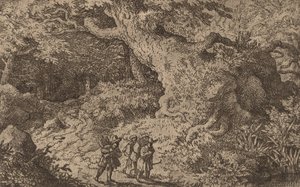 Uma Floresta Grossa, provavelmente c. 16451656. de Allart van Everdingen