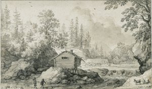 Paisagem nórdica de Allart van Everdingen