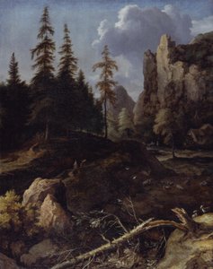 Paisagem montanhosa norueguesa de Allart van Everdingen