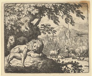 Renard continua com suas mentiras, 1650-75. de Allart van Everdingen