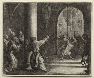 Reynard, a raposa: Reynard engana o lobo de Allart van Everdingen