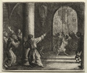 Reynard the Fox: Reynard Tricks the Wolf. de Allart van Everdingen
