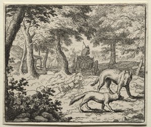 Reynard, a Raposa: A Defesa de Reynard do Texugo de Allart van Everdingen