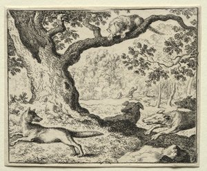 Reynard the Fox: O Gato Desleal. de Allart van Everdingen