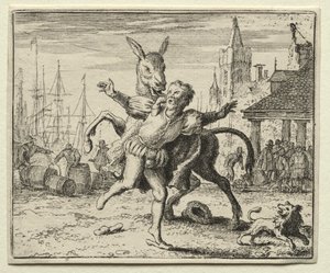 Reynard, a raposa: o burro ciumento de Allart van Everdingen