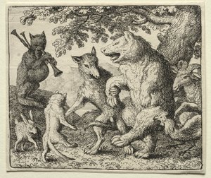 Reynard the Fox: O lobo e o urso celebram sua liberdade.