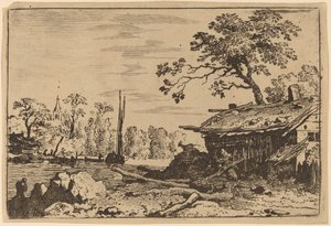 Cabana Ruína, provavelmente c. 16451656. de Allart van Everdingen