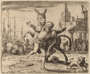 O Asno e o Cão, provavelmente c. 16451656. de Allart van Everdingen