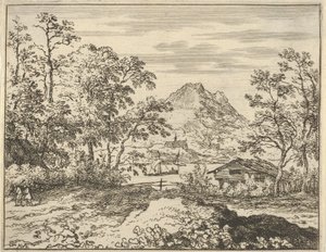 O rio largo, século XVII. de Allart van Everdingen