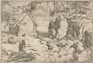 O Carpinteiro, século XVII. de Allart van Everdingen