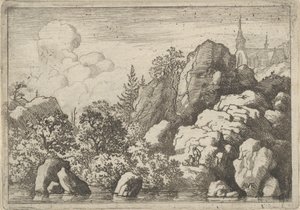 A Igreja da Colina, século XVII. de Allart van Everdingen