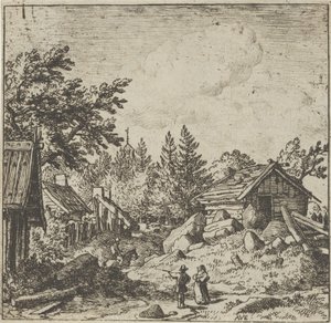 O Hamlet no Solo Montanhoso, século XVII. de Allart van Everdingen