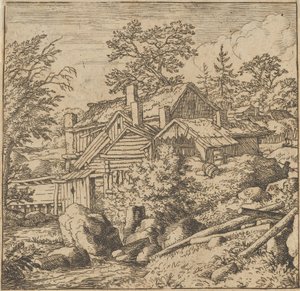 A Aldeia do Lado da Montanha, meados do século XVII., meados do século XVII. de Allart van Everdingen