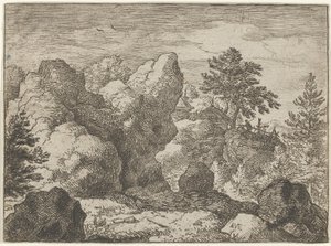 A Rocha pontiaguda, século XVII. de Allart van Everdingen