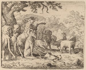 O Carneiro Abençoa Reynard, provavelmente c. 16451656.