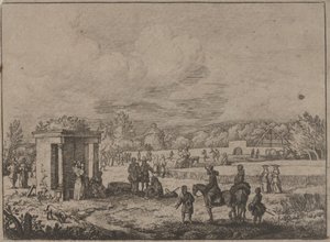 A primavera em Watroz, c.1650 (gravura) de Allart van Everdingen