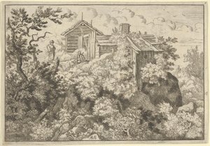 As Três Casas da Colina, século XVII. de Allart van Everdingen