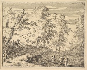 Os Três Porteiros. de Allart van Everdingen