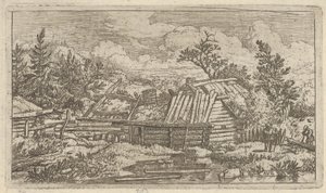 As Duas Vigas Flutuando na Água, Século XVII. de Allart van Everdingen