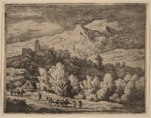 Dois carros de bois de Allart van Everdingen