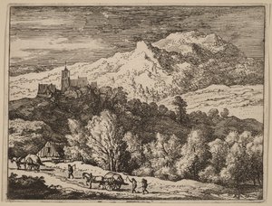 Dois carros de bois de Allart van Everdingen
