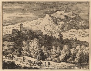 Duas carroças, provavelmente c. 16451656. de Allart van Everdingen