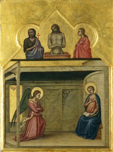 A Anunciação e o sofrimento de Cristo, c.1351-75 (têmpera sobre madeira)