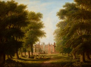 A View of Castle Bromwich Hall, c.1844-82 (óleo sobre tela)