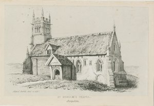 Capela de Clent - St. Kenelm: litografia, nd [c 1840]