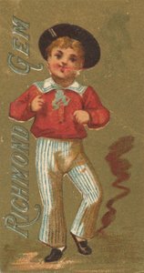 Da série Girls and Children N65 promovendo cigarros Richmond Gem para Allen &..., ca. 1886.
