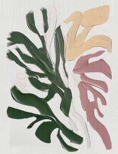 Folhas de Monstera em estilo abstrato de Alma