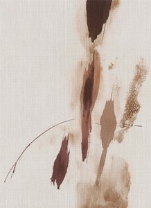Traços abstratos com tons terrosos