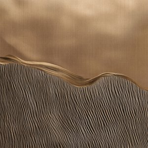 Ondas com textura dourada de Alma