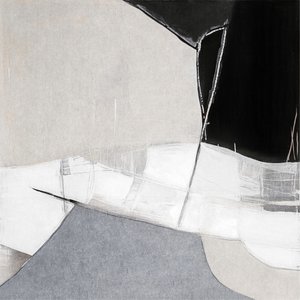 Composição abstrata monocromática