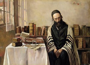 Um rabino no seu escritório de Alois Heinrich Priechenfried