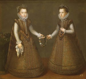 As Infantas Isabel Clara Eugenia e Catalina Micaela de Alonso Sánchez Coello