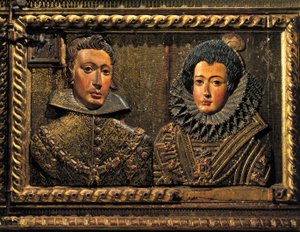 Retrato de Filipe II, relevo de Alonso de Mena