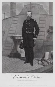 David D Porter (gravura) de Alonzo (after) Chappel