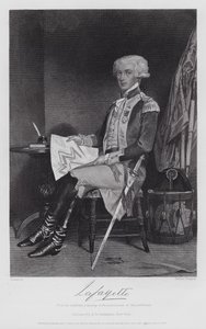 Gilbert-Motier De Lafayette (gravura) de Alonzo (after) Chappel