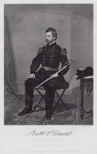 Nathaniel Prentiss Banks (gravura) de Alonzo (after) Chappel